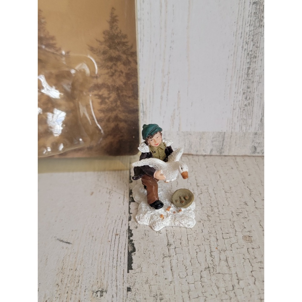 Enchanted Forest goose feed kid vintage village accessory Xmas unique